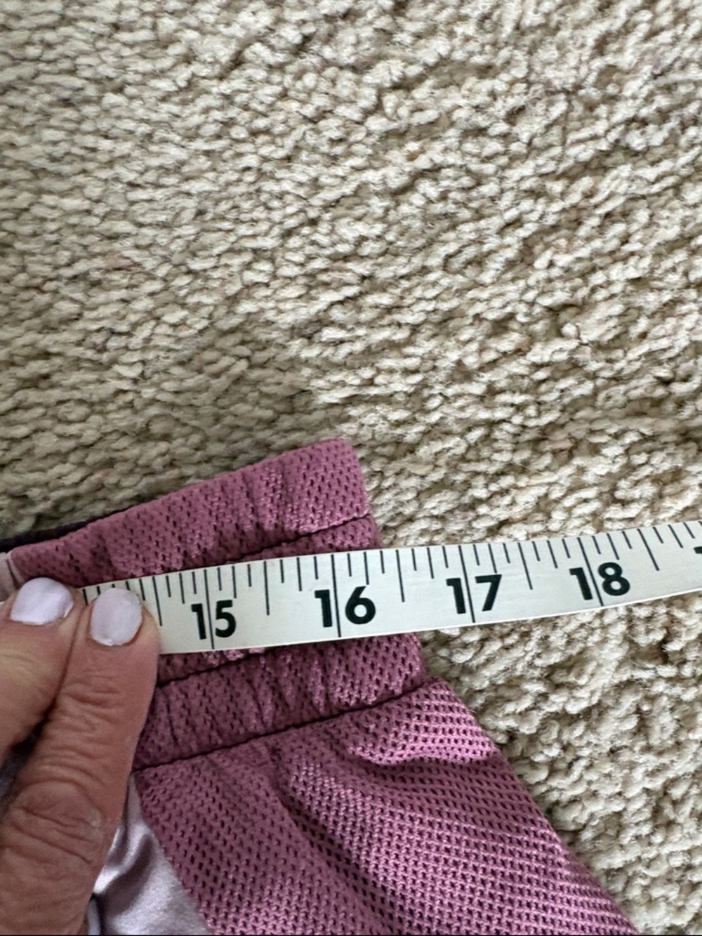 Avia Plum and Light Pink Colorblock Athletic Shorts - Picture 4 of 4